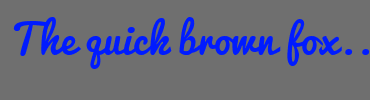 Image with Font Color 001BFF and Background Color 6F6F6F